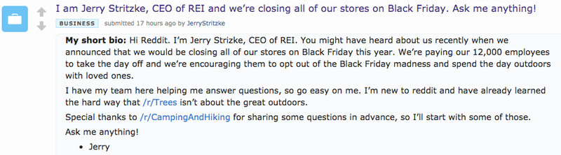Illustration for article titled REI CEO Goes On Reddit, Employees Say How Much It Sucks To Work For Him